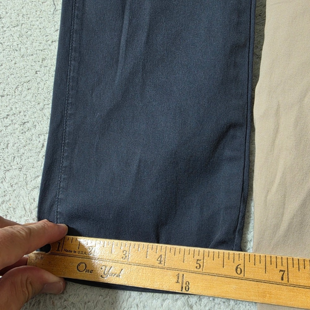 2 Pack! Birddogs Pants Mens 30/32 Khaki Navy Blue Stretch Chino Lined - Picture 11 of 11